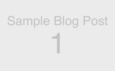 Web Blocks: Sample Blog Post 1
