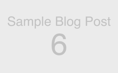 Web Blocks: Sample Blog Post 6