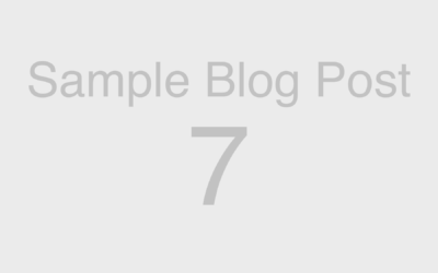 Web Blocks: Sample Blog Post 7